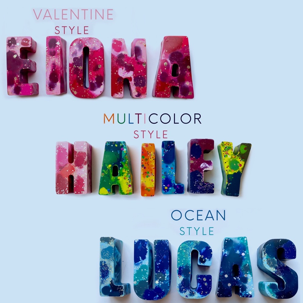 Personalized Name Crayons (8-12 letters) - Perfect For Stocking Stuffer